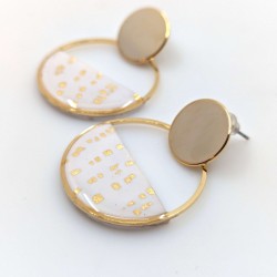 Honeyandmilk - Boucles pendantes Shapes
