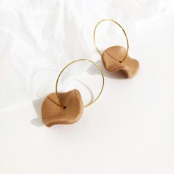 Honeyandmilk - Créoles Mini Vague Automne