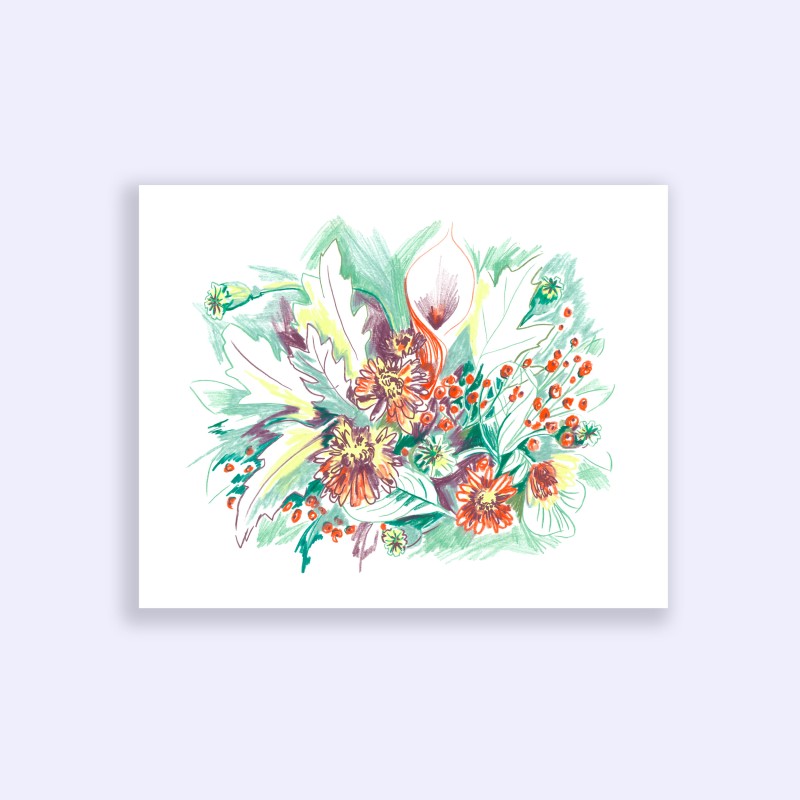 Julia Riffiod - Bouquet d'Hiver