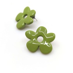 Honeyandmilk - Boucles d'oreilles FLORA grandes fleurs