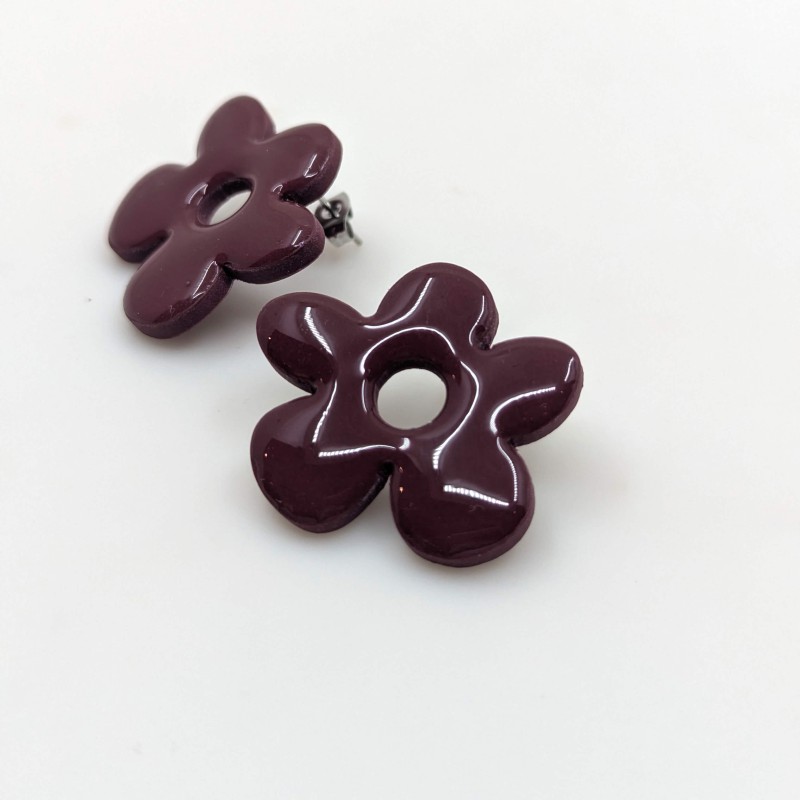 Honeyandmilk - Boucles d'oreilles FLORA grandes fleurs