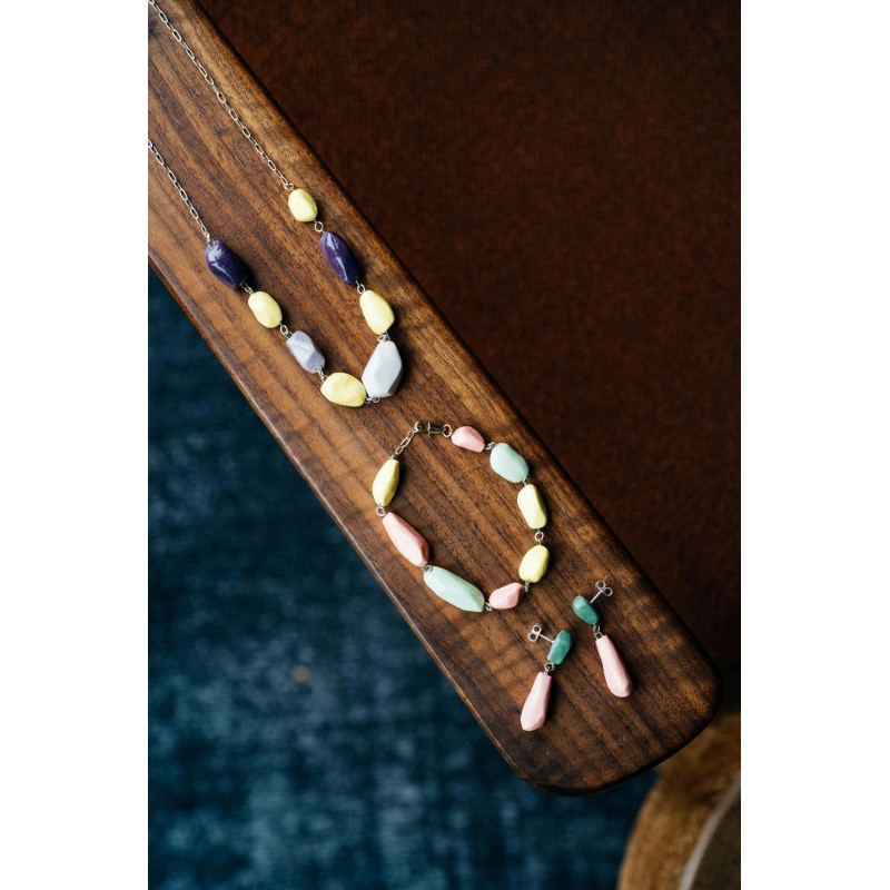 Anne-Lise Pichon - Boucles d'oreilles Bijoux Cailloux
